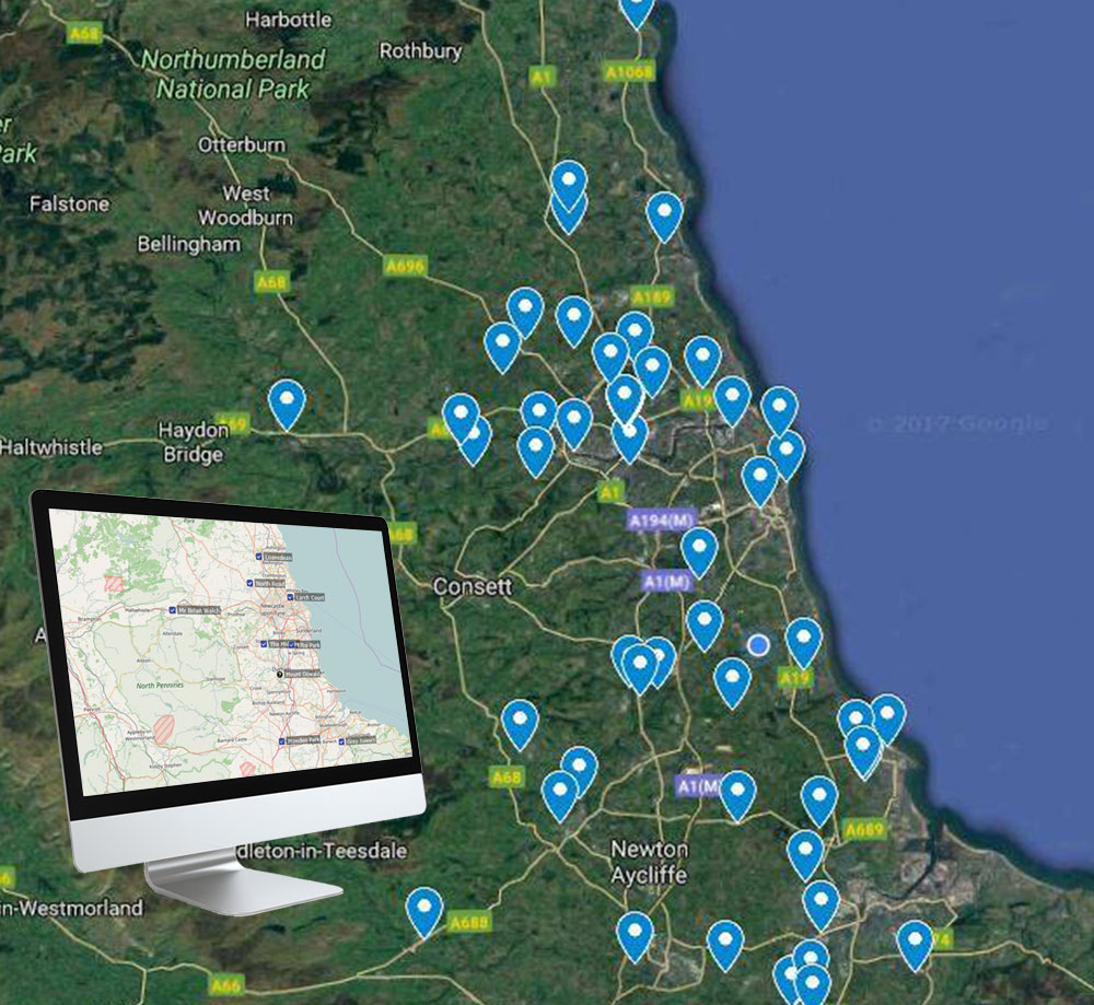 pumping station installations map